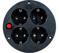 As-Schwabe, 4-Socket Insert IP 20, Protective Contact and Thermal Protection, 230 V, 10542