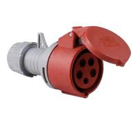 AS - Schwabe 60425 CEE Coupler 16 A, 5-pin, 6H, 400 V High Voltage Current | High current coupling with screw contact for power connection - power coupling impact resistant - splash-proof IP44