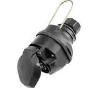 as - Schwabe 60466 Caravan Coupling Pin with Security Shackle | 12 V Trailer Coupling for Outdoor & Caravan - Adapter DIN 1724 with Screw Connection - Caravan & Motorhome Accessories - IP44