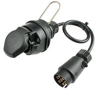as - Schwabe 60468 0.6 m Extension Cable Car Trailer Adapter for 13-Pole Socket to 7-Pole Plug - Black