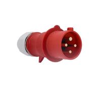 as - Schwabe 60572 CEE Plug 400 V / 32 A / 4-Pin, IP44 Commercial, Construction Site | High current plug with screw contact for power connection - power plug impact resistant - splash-proof IP44