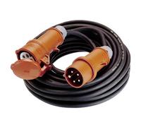 AS Schwabe 60723 Cable Extension 20m H07RN-F Rubber Black 230V 16A...