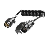 as - Schwabe 61476 Automotive 2m trailer extension cable, 7 pin, for car and caravan