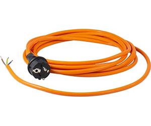 AS - Schwabe 70909 Pur Connection Cable 3 m H07BQ-F 3G1.5 Orange IP44 for Industry/Construction Sites