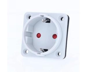 as - Schwabe Adapter Cable - CEE Plug 400V/16A/5-Pin to CEE Coupling 400V/32A/5-Pin - 0.3 m H07RN-F 5G2.5 Heavy Rubber Hose Cable - IP44 Splash-Proof, 61376