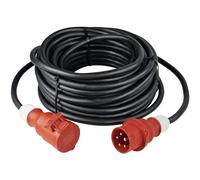 as - Schwabe Cable Extension 16A 5m Black Heavy Duty Phase Inverter 61364