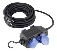 as - Schwabe Cable Extension 5m Black Rubber UV & Oil Resistant