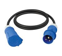 as - Schwabe Camping CEE-Verlängerungsleitung Caravan 1.50 m - 230V/16A/3-polig - CEE-Stecker mit CEE-Kupplung mit Klappdeckel - Wohnmobil Zubehör, CEE-Verlängerungskabel IP44 Made in Germany I 61489