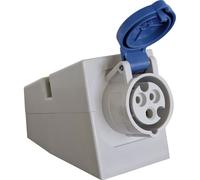 AS - Schwabe 60472 CEE Wall Socket, 250 V, 16 A, 3-Pole, 6H, IP44 Outdoor Use