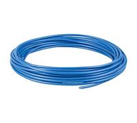 as - Schwabe Connection Cable 5 m - Cable H07V-K 2.5 mm² - Fine Stranded Copper Conductor with Plastic Insulation - For Wiring Sockets and Lights - Blue - Made in EU I 30042