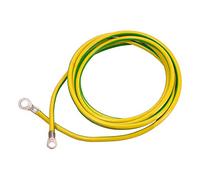 as - Schwabe Earth Cable - 3 m Core Cable - Ground Conductor - Earth Cable with 1 Ring Eyelet A8 / 16 mm² & A10 / 16 mm² - for Cruiser Earth - for Commercial & Construction Sites - Made in Germany -