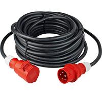 as - Schwabe High Current Extension Cable 10 m H07RN-F 5G4-400V/32A/Approx. 22kW - Extension Cable Construction Site - 5-Pin Robust CEE Extension for Outdoor Use - IP44 - Made in Germany, 61027