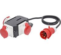 AS Schwabe Mixo Adapter/Power Splitter Versatile, Space-Saving, Universal, Mobile and Robust, 60526