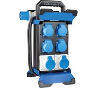 as - Schwabe Portable CEE Power Distributor Stecky 14, CEE Plug + 4 Earthing Contact Sockets + 2 CEE Sockets, Mobile Power Distribution Box, Junction Box for Outdoor Area, IP44, Made in EU, 60869