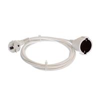 As - Schwabe Schuko Extension Lead, white, 50201, 230V