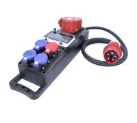 as - Schwabe Solid Rubber Power Strip CEE 32 A 400 V, 3X T23 IP55, 1x T25 IP55, CEE 16 A & 32 A, 2 m H07RN-F, IP44 Splashproof