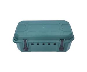 as - Schwabe Weatherproof Cable Box, Large Cable & Socket Box for 4-Way Power Strips, Wall Mounted, 5 Cable Outlets, Cable Management - 390 x 228 x 138 mm, Green, IP54