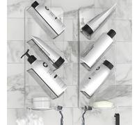 As Seen on Dragons Den No Suction Cups & No Screws Easy Clean Rust Proof Shower