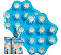 As Seen on Shark Tank Hair Shower Drain Hair Catcher, Hair Stopper Bathtub Drain Protector, & Catcher Drain Cover Alternative, Must-Haves HairyGrabster, 2 Pack, Blue