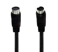 (As show, 1.5m) Mini DIN 10Pin Male to Female Cable Replacement 10Pin Cable for Home Theater