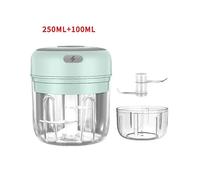 (As show, 105-2Cups-White) 100/250mL Powerful Ginger Garlic Onion Meat Masher Crusher Chopper Mini Electric Garlic Chopper USB Charging Garlic Mincer