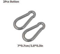 (As show, 2Pcs Button) 2m-5m Gym Cable Wire Rope Heavy Duty Steel Replacement Parts For Home Gym Fitness Cable Pulley Accessories Dia 5mm