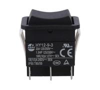 (As show, 2PCS) Hy12-9-3 Small Industrial On Off Safe Arc Single Pole Rocker Switch Push Button