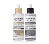 (As show, 2pcs Set) 2PCS Dr.Melaxin PEEL SHOT GLOW EXFOLIANT RICE AMPOULE (WHITE RICE/BLACK RICE)