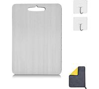 (As show, 46x30cm) Titanium Chopping Board, Titanium Cutting Board, Titanium Chopping Board Set, Stainless Steel Chopping Board (25 x 15 cm)