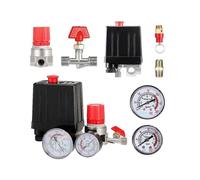 (As show, A1) Air Compressor Valve Air Compressor Pressure Switch Small Air Compressor Pressure Switch Control Valve Regulator With Gauges
