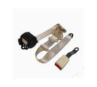 (As show, Beige) Ce Certification Retractable Auto Safety Belt Passed Emergency Locking 3 Point Car Seat Belt Driver Safety Belt Auto Parts