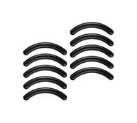 (As show, Black) 10x Silicone Eyelash Curler Refills, Replacement Pads Portable, Easy to Install Makeup Tools