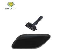 (As show, Black LH) BS3F-51-8G2A08 Front Bumper Headlight Washer Cover Cap + Head Lamp Washer Nozzle Spray Jet For Mazda 3 BK 2003-2008 Axela 5-Door
