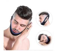 (As show, Black) New Anti Snore Chin Strap Stop Snoring Snore Belt Sleep Apnea Chin Support Straps For Woman Man Night Sleeping Aid Tools
