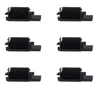 (As show, black red) 6PCS Ink Roller Set for IR40T for CITIZEN CX-123 /CX-120 Calculator and Many Others black red