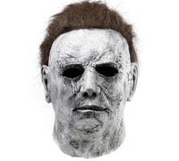 (As show, C) Halloween Michael Myers Horror Latex Mask Headgear Party Prop