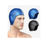 (As show, Grey) Sports Waterproof Swim Pool Cap Flexible Silicone Gel Ear Bathing Swim