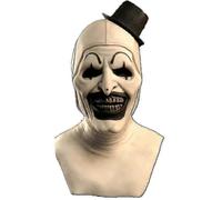 (As show, M) Cgmgtsn Adults Terrifier 2 Art The Clown Cosplay Costume Jumpsuit Hat Outfits Halloween Carnival Suit_FM18