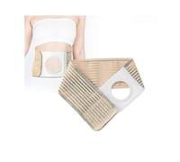 (As show, M) Ostomy Wrap Ostomy Hernia Belt Abdominal Binder Brace Breathable Belly Band With Stoma Opening For Colostomy Patients TY