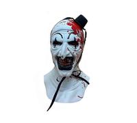 (As show, Mask B) Terrifier Clown Mask Scary Joker Killer Bloody Halloween Masks Horror Cosplay Costume Props for Adults
