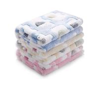(As show, One size) 1 Pack 3 Blankets Super Soft Fluffy Premium Fleece Pet Blanket Flannel Throw for Dog Puppy Cat Elephant,Small (60 * 40cm)