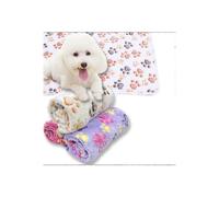 (As show, One size) 1 Pack 3 Blankets Super Soft Fluffy Premium Fleece Pet Blanket Thickened Flannel Throw for Dog Puppy Cat Heart Bone Paw,Small (60 * 40cm)