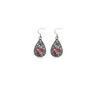 (As show, One size) 1 Pair Dangle Earrings Vintage Drop Earring Handmade Bohemian Teardrop Earrings