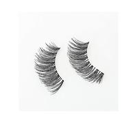 (As show, One size) 1 Pairs Natural False Eyelashes 3D False Eyelashes Handmade Short Soft Reusable Eye Lashes Transparent Strip Lashes Natural Look Lashes By