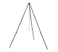 (As show, One size) 1 Set/3pcs Portable Grill Campfire Tripod Practical Camping Supply (Black)