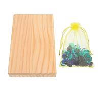 (As show, One size) 1 Set Mancala Board Game Toy Foldable Wooden Mancala Gemstone Chess Toy