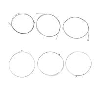 (As show, One size) 1 Set Of 6pcs Steel 150XL/023 Gauge Strings Electric Guitar White