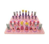 (As show, One size) 1 Set of Travel Chess Set with Chess Board Educational Toys for Kids and Adults