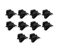 (As show, One size) 10 Pack Golf Club Bag Clips on Putter Clamp Holder Organizer Durable Plastic Black Putting Clip Golf