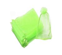 (As show, One size) 100 Pieces 20x30cm Grape Protection Bag Green Fruit Protection Bag with Drawstring Organza Bag Transparent Mesh Bag Prevent Wasps Drosophila Insects B